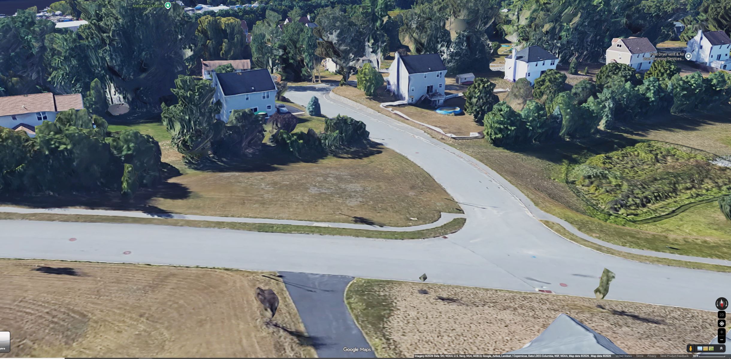 Street-level aerial of Seven Sisters Road intersection